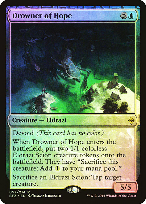 Drowner of Hope\nBattle for Zendikar\nSingle\nMagic The Gathering