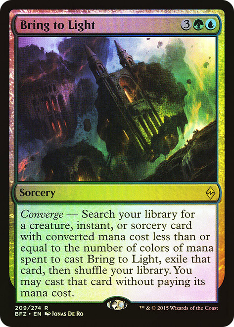 Bring to Light\nBattle for Zendikar\nSingle\nMagic The Gathering