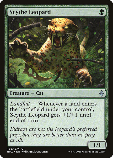 Scythe Leopard\nBattle for Zendikar\nSingle\nMagic The Gathering