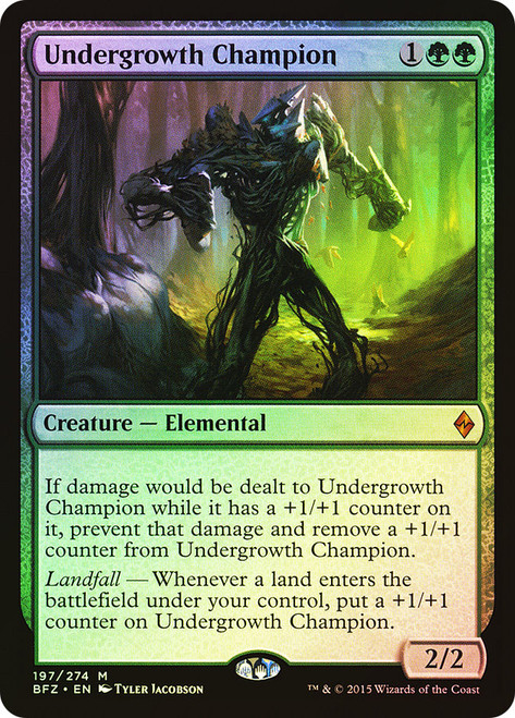 Undergrowth Champion\nBattle for Zendikar\nSingle\nMagic The Gathering