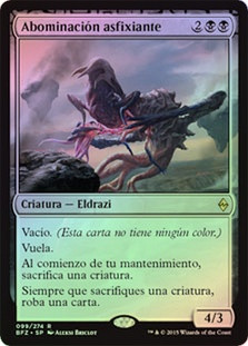 Smothering Abomination
Battle for Zendikar (Foil) - Spanish
Single
Magic The Gathering