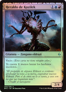 Herald of Kozilek
Battle for Zendikar (Foil) - Spanish
Single
Magic The Gathering
