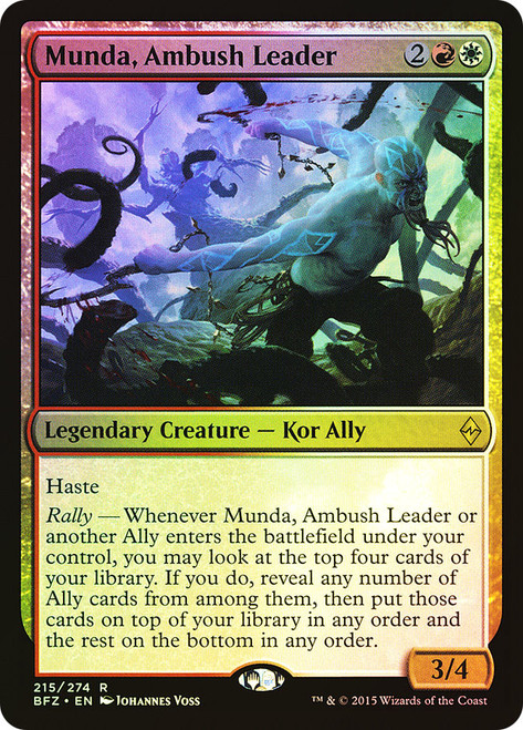 Munda, Ambush Leader\nBattle for Zendikar\nSingle\nMagic The Gathering