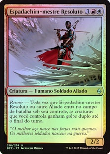 Resolute Blademaster
Battle for Zendikar (Foil) - Portuguese
Single
Magic The Gathering