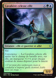 Skyrider Elf
Battle for Zendikar (Foil) - French
Single
Magic The Gathering
