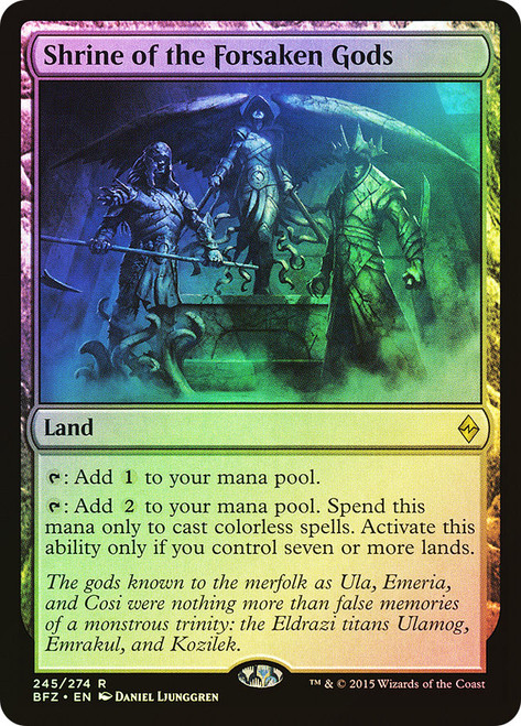 Shrine of the Forsaken Gods\nBattle for Zendikar\nSingle\nMagic The Gathering