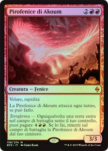 Akoum Firebird
Battle for Zendikar (Foil) - Italian
Single
Magic The Gathering