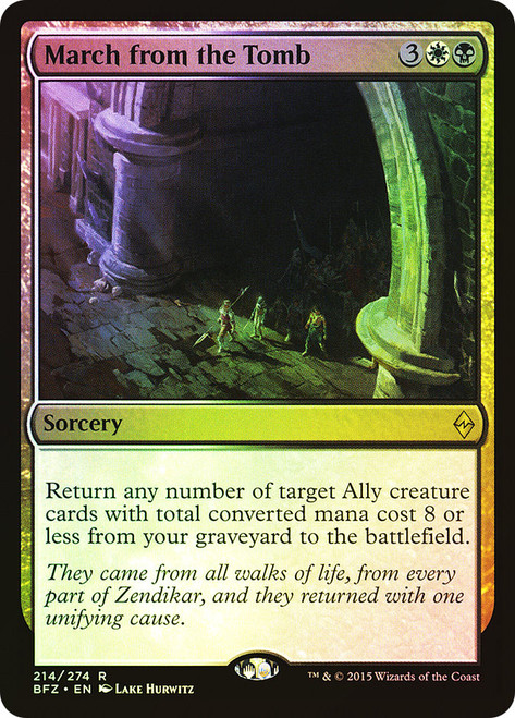 March from the Tomb\nBattle for Zendikar\nSingle\nMagic The Gathering
