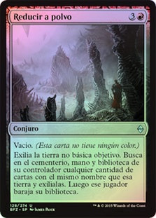 Crumble to Dust
Battle for Zendikar (Foil) - Spanish
Single
Magic The Gathering