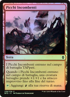 Looming Spires
Battle for Zendikar (Foil) - Italian
Single
Magic The Gathering