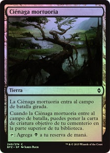 Mortuary Mire
Battle for Zendikar (Foil) - Spanish
Single
Magic The Gathering