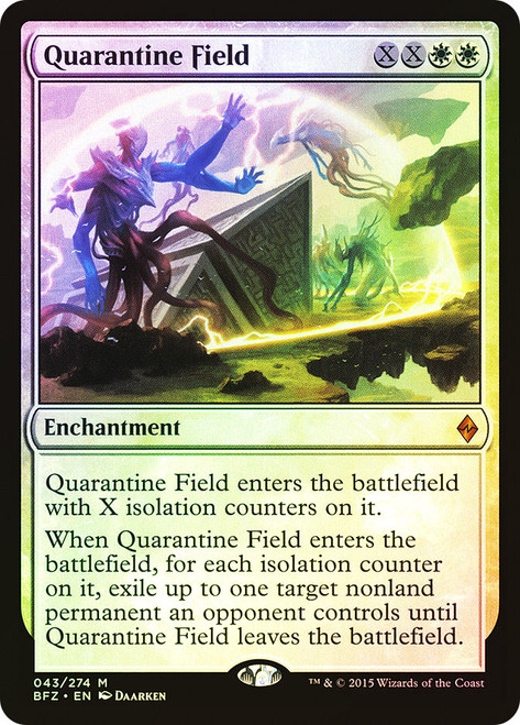 Quarantine Field\nBattle for Zendikar\nSingle\nMagic The Gathering