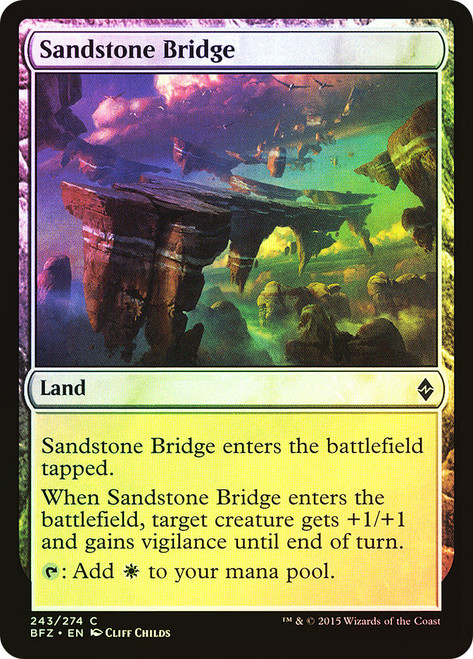 Sandstone Bridge\nBattle for Zendikar\nSingle\nMagic The Gathering