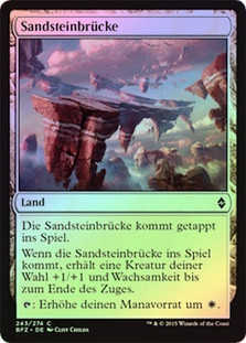 Sandstone Bridge
Battle for Zendikar (Foil) - German
Single
Magic The Gathering