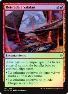 Retreat to Valakut
Battle for Zendikar (Foil) - Spanish
Single
Magic The Gathering