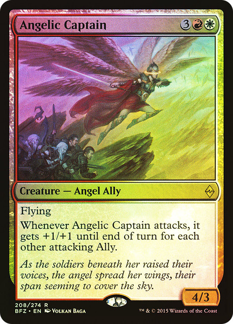 Angelic Captain\nBattle for Zendikar\nSingle\nMagic The Gathering