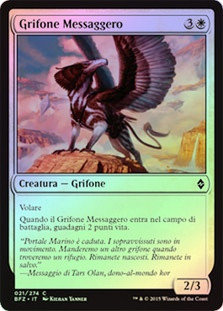 Courier Griffin
Battle for Zendikar (Foil) - Italian
Single
Magic The Gathering