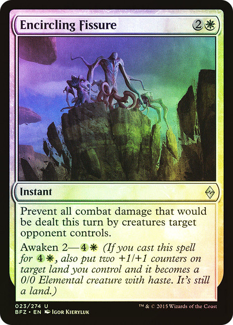 Encircling Fissure\nBattle for Zendikar\nSingle\nMagic The Gathering