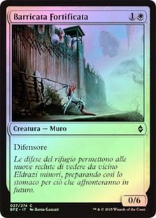 Fortified Rampart
Battle for Zendikar (Foil) - Italian
Single
Magic The Gathering