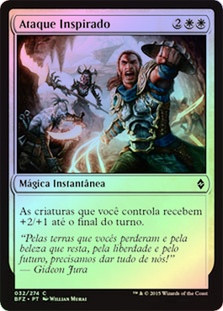 Inspired Charge
Battle for Zendikar (Foil) - Portuguese
Single
Magic The Gathering