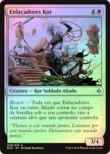 Kor Entanglers
Battle for Zendikar (Foil) - Portuguese
Single
Magic The Gathering