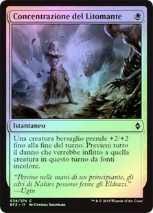 Lithomancer's Focus
Battle for Zendikar (Foil) - Italian
Single
Magic The Gathering