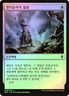 Lithomancer's Focus
Battle for Zendikar (Foil) - Korean
Single
Magic The Gathering