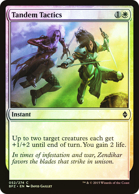 Tandem Tactics\nBattle for Zendikar\nSingle\nMagic The Gathering