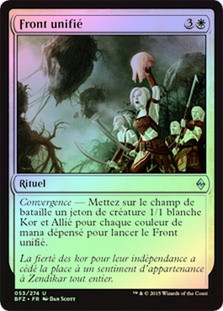 Unified Front
Battle for Zendikar (Foil) - French
Single
Magic The Gathering