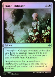 Unified Front
Battle for Zendikar (Foil) - Portuguese
Single
Magic The Gathering