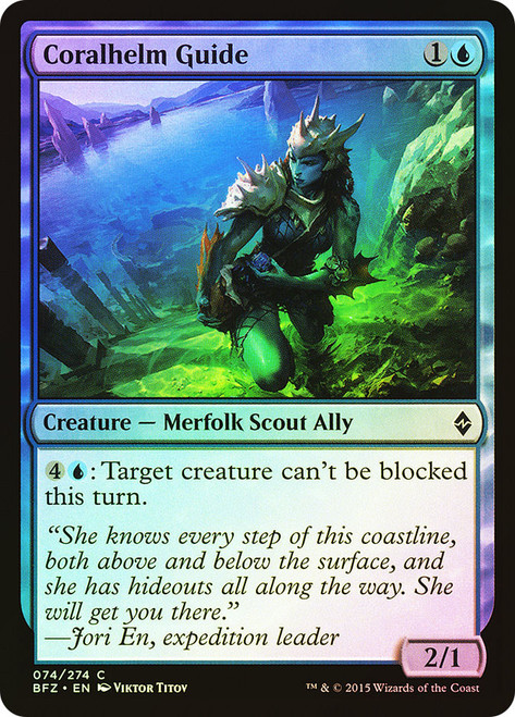 Coralhelm Guide\nBattle for Zendikar\nSingle\nMagic The Gathering