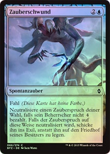 Spell Shrivel
Battle for Zendikar (Foil) - German
Single
Magic The Gathering