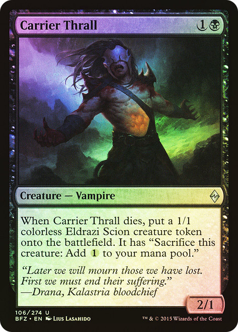 Carrier Thrall\nBattle for Zendikar\nSingle\nMagic The Gathering
