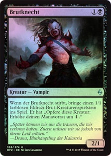 Carrier Thrall
Battle for Zendikar (Foil) - German
Single
Magic The Gathering