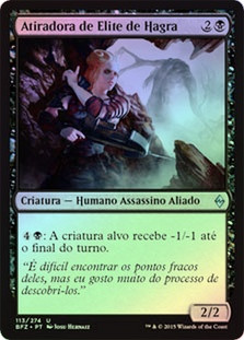 Hagra Sharpshooter
Battle for Zendikar (Foil) - Portuguese
Single
Magic The Gathering