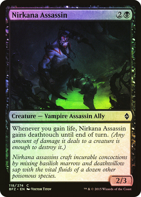 Nirkana Assassin\nBattle for Zendikar\nSingle\nMagic The Gathering