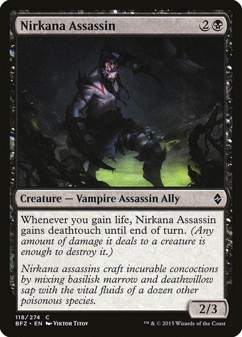Nirkana Assassin\nBattle for Zendikar\nSingle\nMagic The Gathering