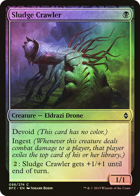Sludge Crawler\nBattle for Zendikar\nSingle\nMagic The Gathering