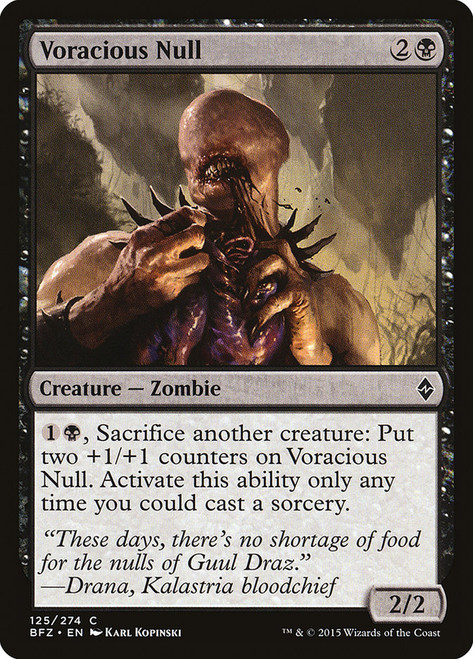 Voracious Null\nBattle for Zendikar\nSingle\nMagic The Gathering
