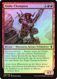 Ondu Champion
Battle for Zendikar (Foil) - German
Single
Magic The Gathering