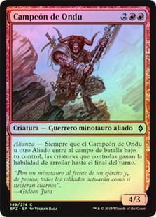 Ondu Champion
Battle for Zendikar (Foil) - Spanish
Single
Magic The Gathering