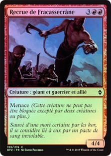 Shatterskull Recruit
Battle for Zendikar (Foil) - French
Single
Magic The Gathering