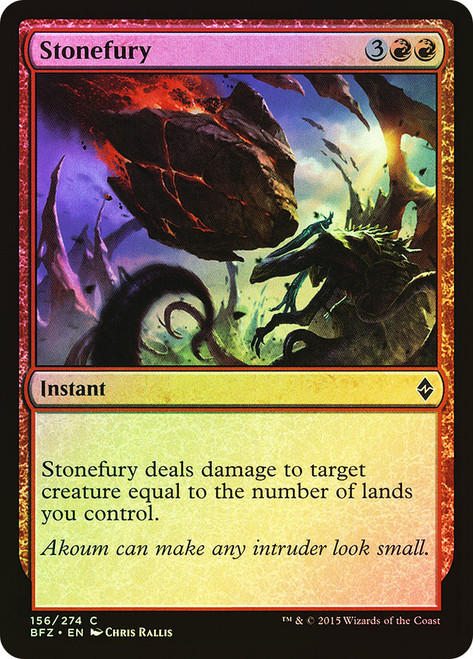 Stonefury\nBattle for Zendikar\nSingle\nMagic The Gathering