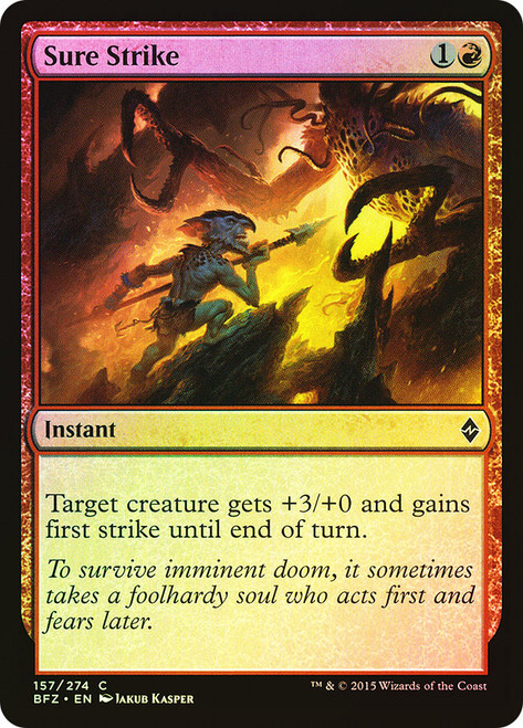 Sure Strike\nBattle for Zendikar\nSingle\nMagic The Gathering