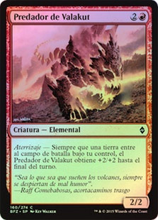 Valakut Predator
Battle for Zendikar (Foil) - Spanish
Single
Magic The Gathering