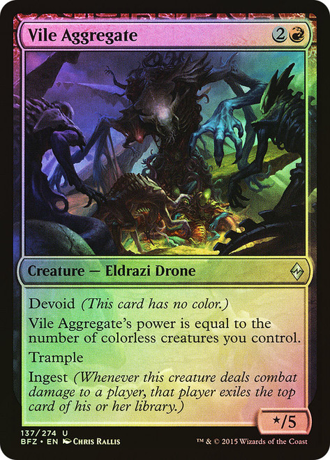 Vile Aggregate\nBattle for Zendikar\nSingle\nMagic The Gathering