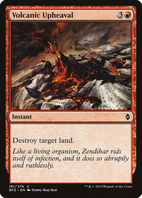 Volcanic Upheaval\nBattle for Zendikar\nSingle\nMagic The Gathering