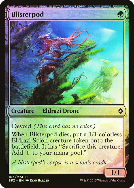 Blisterpod\nBattle for Zendikar\nSingle\nMagic The Gathering