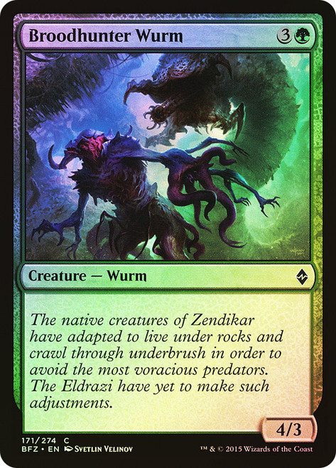 Broodhunter Wurm\nBattle for Zendikar\nSingle\nMagic The Gathering