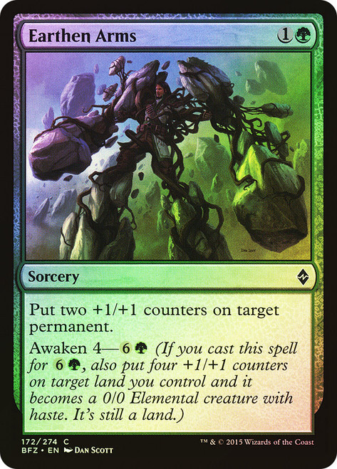 Earthen Arms\nBattle for Zendikar\nSingle\nMagic The Gathering